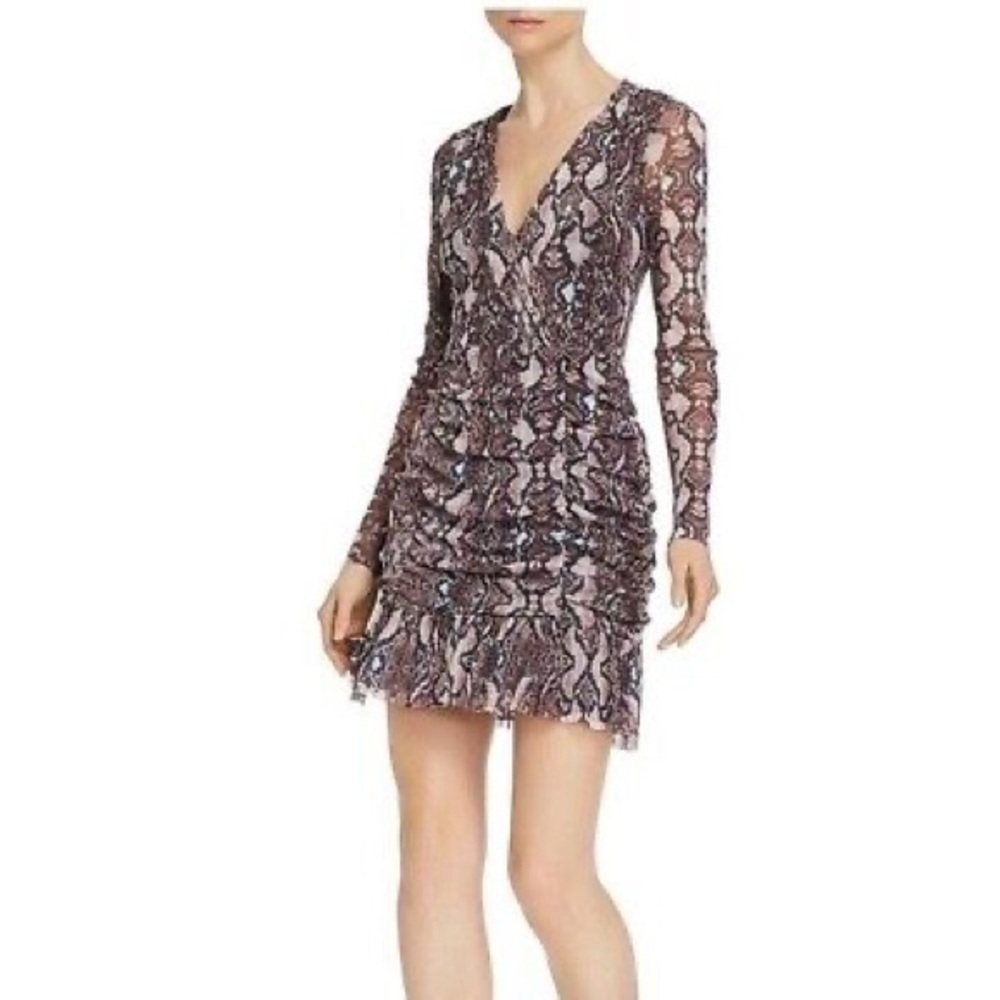 Parker Pink and Black Bodycon Dress